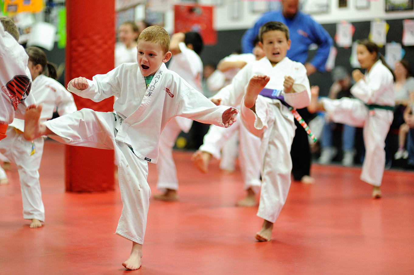 Students training at Mile High Karate in Colorado