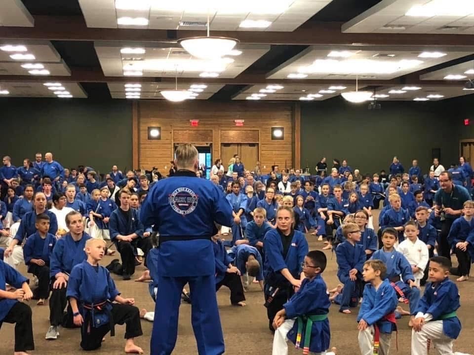 Grand Master Jeff Smith leading a Mile High Karate Black Belt training event