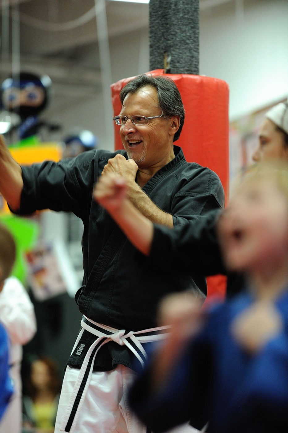 Mile High Karate instructor teaching a School Safe / Street Safe lesson
